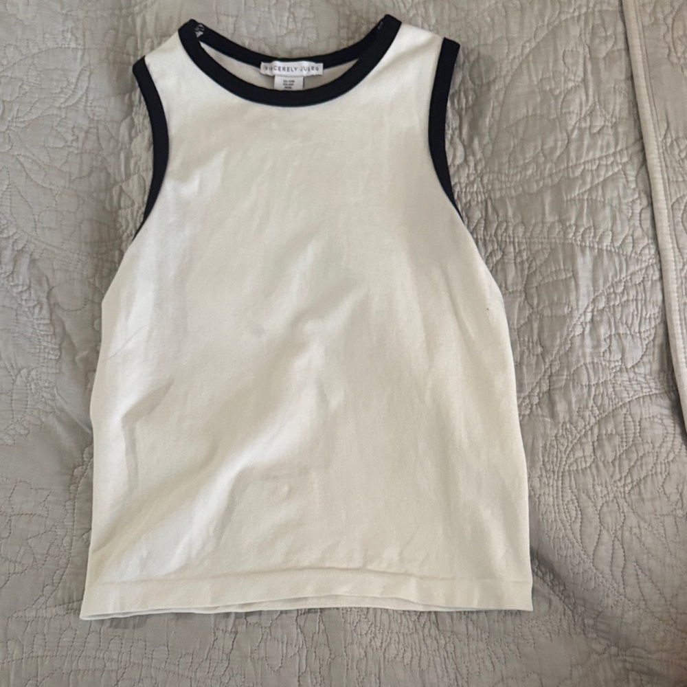 Black and white tank